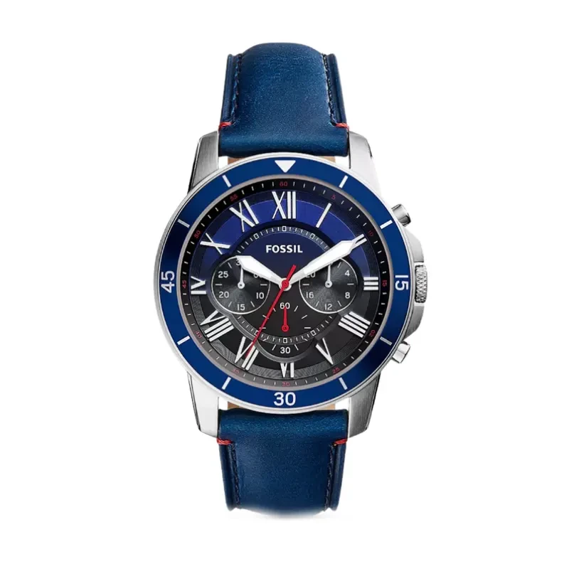 Fossil Sporty Grant Chronograph Blue Dial Men's Watch- FS5373